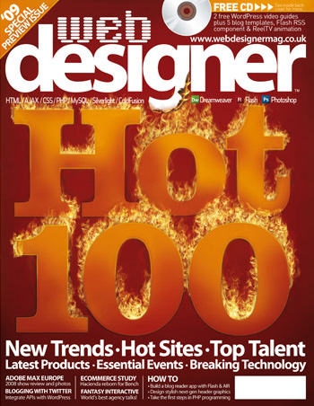 WD 153 NEW Web Designer Issue 153 - Web Designer ‘Hot 100’ revealed